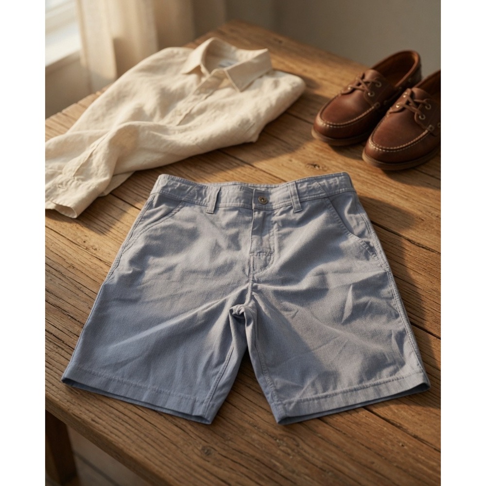 Prana Zion Shorts Mens 30 Blue Grey Stretch Hiking Climbing Outdoor 8 Inseam - Picture 1 of 8